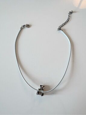 Silver bear necklace 
- super cute